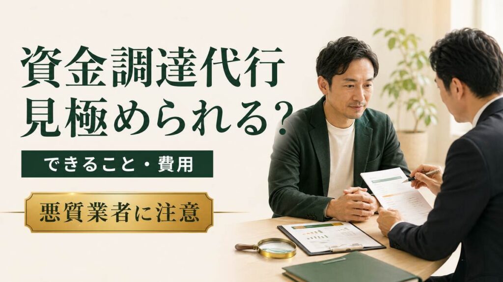 資金調達の相談を受ける支援者と経営者