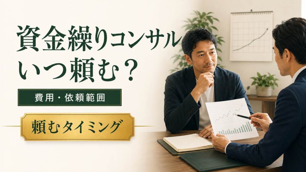 資金繰りについて専門家に相談する経営者